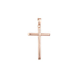 Pure Minimalism Rose Gold, 14K Gold Latin Cross Pendant