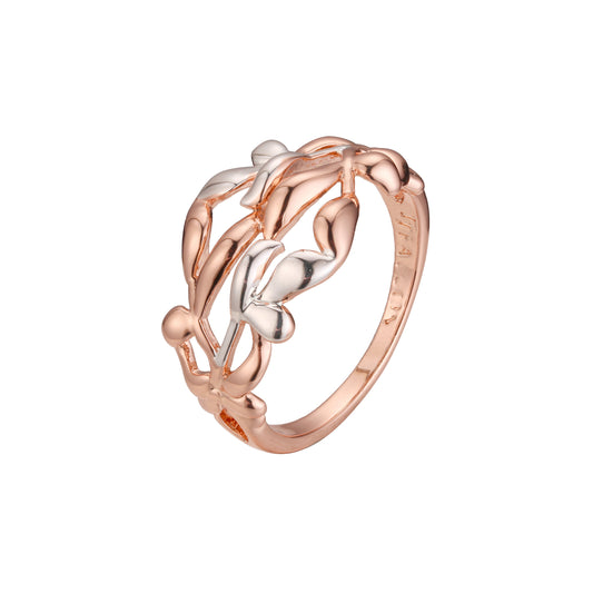 Rose Gold two tone plain design rings