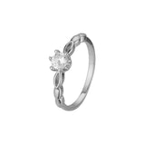 Design solitarie rings in 18K Gold, White Gold, 14K Gold plating colors