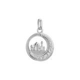 Islamic pendant of the temple in 14K Gold, Rose Gold & White Gold plating colors