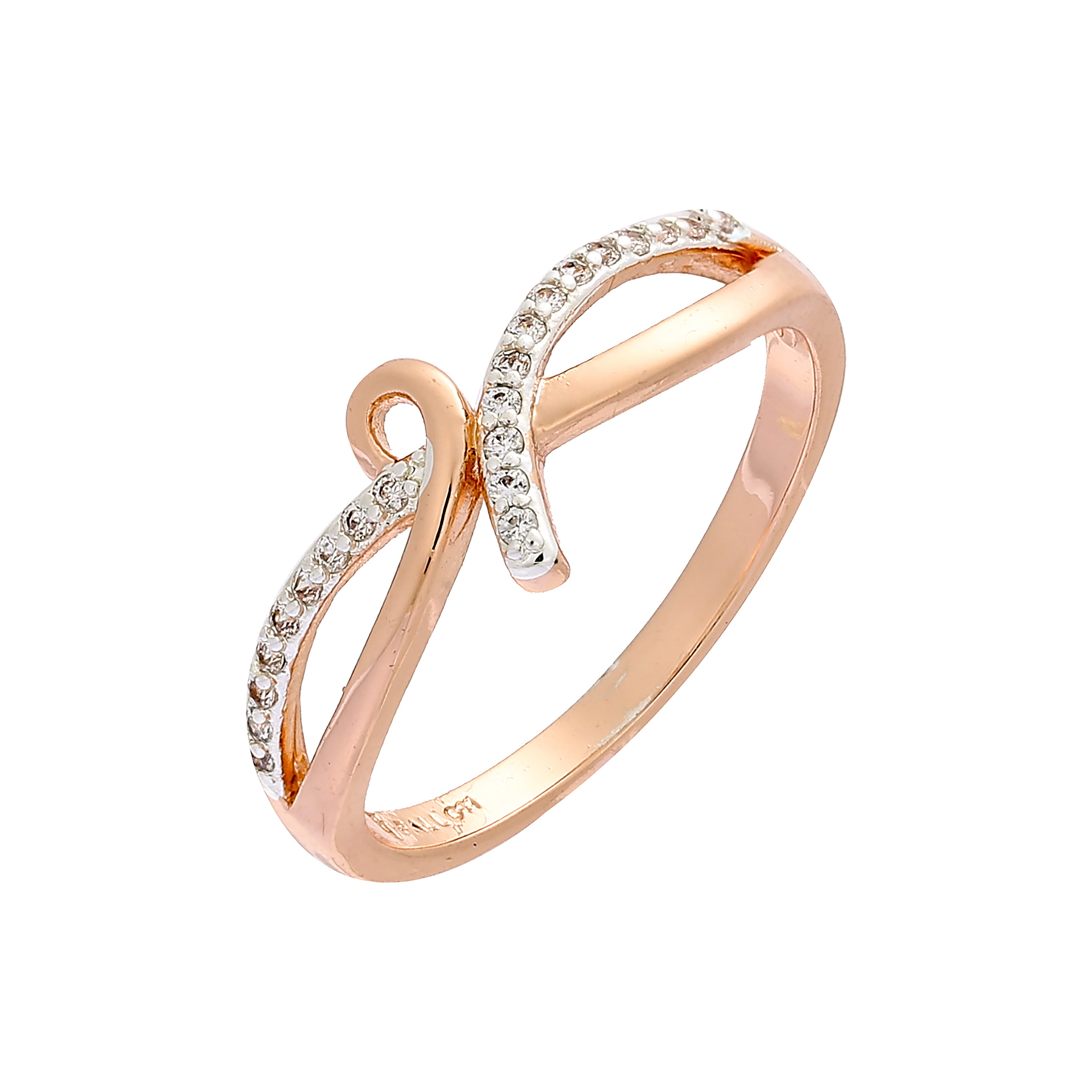 Cluster-Ringe aus wei?em CZ-Ros¨¦gold