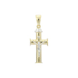 Rose Gold two tone Eastern Orthodox Russian pendant