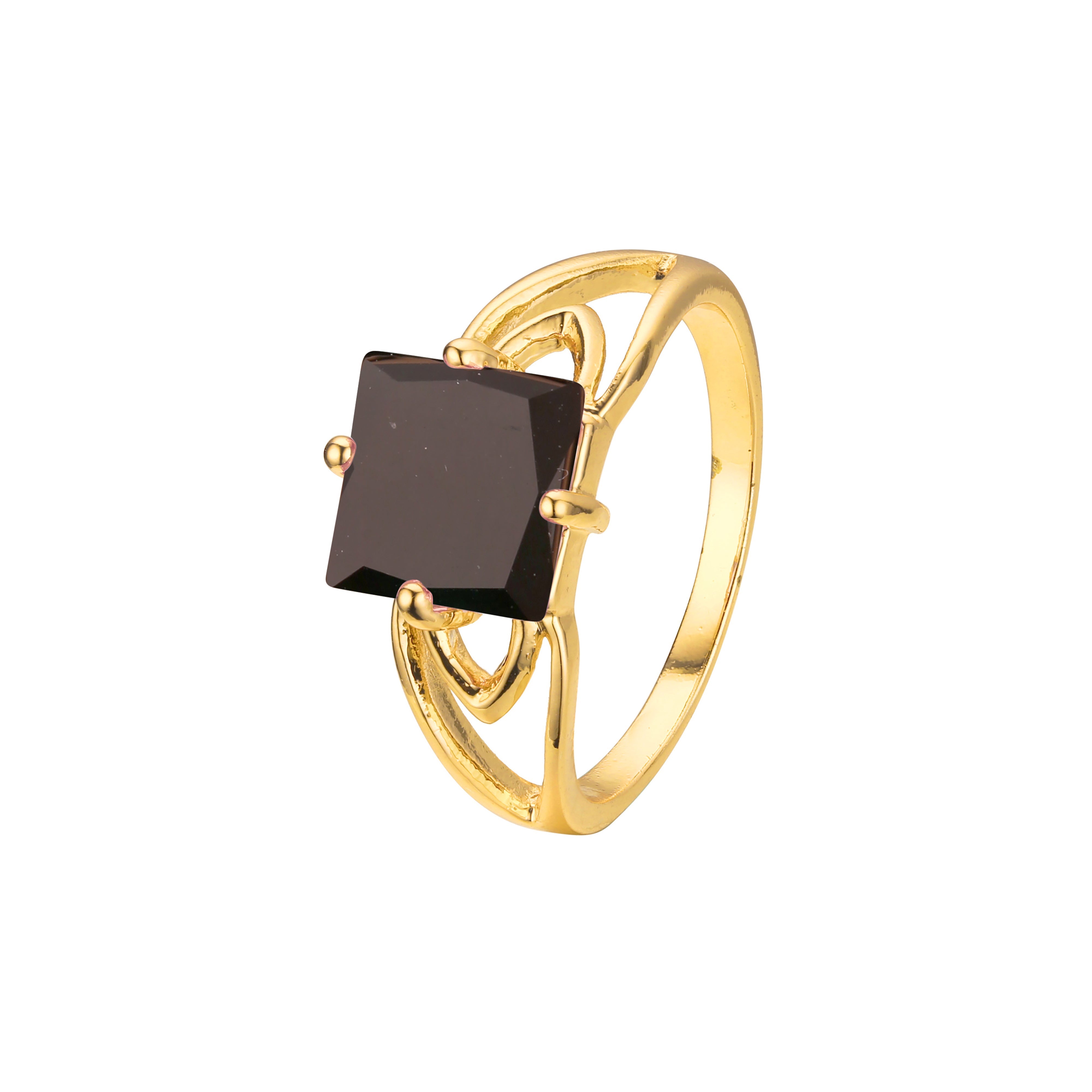 .Solitario grandes piedras de colores talla esmeralda Oro 14K, Anillos Oro 18K