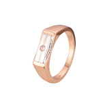 Zweifarbige Herrenringe aus Ros¨¦gold