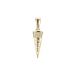Cone of Greek key 14K Gold pendant