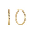 Brinco de argola em ouro 14K, cores banhadas a ouro rosa