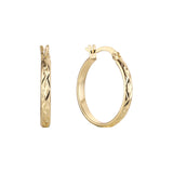 Brinco de argola em ouro 14K, cores banhadas a ouro rosa