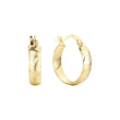 Hoop earrings in 14K Gold, 18K Gold, Rose Gold plating colors
