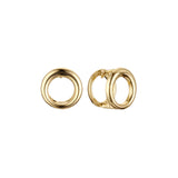 Brincos Huggie em ouro 14K, cores banhadas a ouro rosa