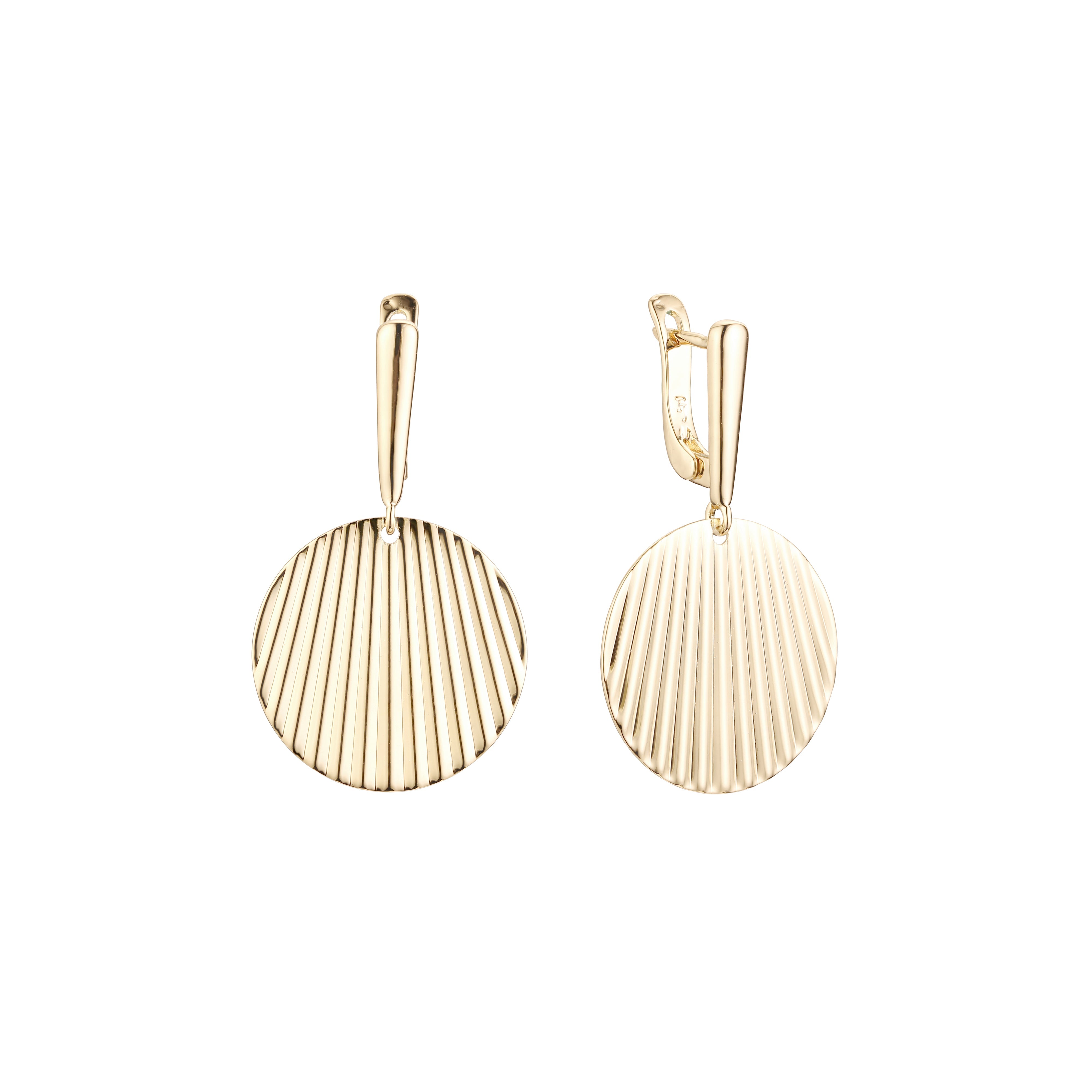 Brincos de pétalas de rosa em ouro 14K, cores banhadas a ouro rosa