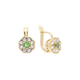 Aretes de racimo en Oro de 14K, Oro Rosa, baño de dos colores