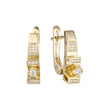 14K 金耳环，镀玫瑰金颜色
