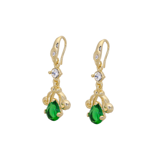 brincos de gancho de fio de ouro 14k