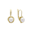 Pearl earrings in 14K Gold, Rose Gold plating colors
