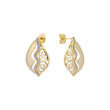 Ohrstecker aus 14-kar?tigem Gold mit Stern-Jacke