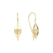 Wire hook earrings in 14K Gold, Rose Gold, two tone plating colors