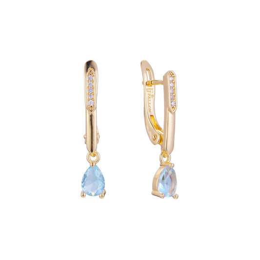 Cluster earrings in 14K Gold, Rose Gold, two tone plating colors