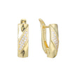 14K 金、玫瑰金耳环，双色