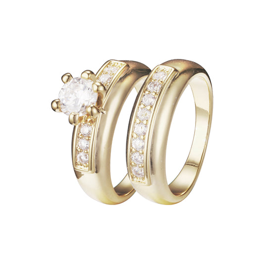 Stackable rings in 14K Gold, Rose Gold plating colors