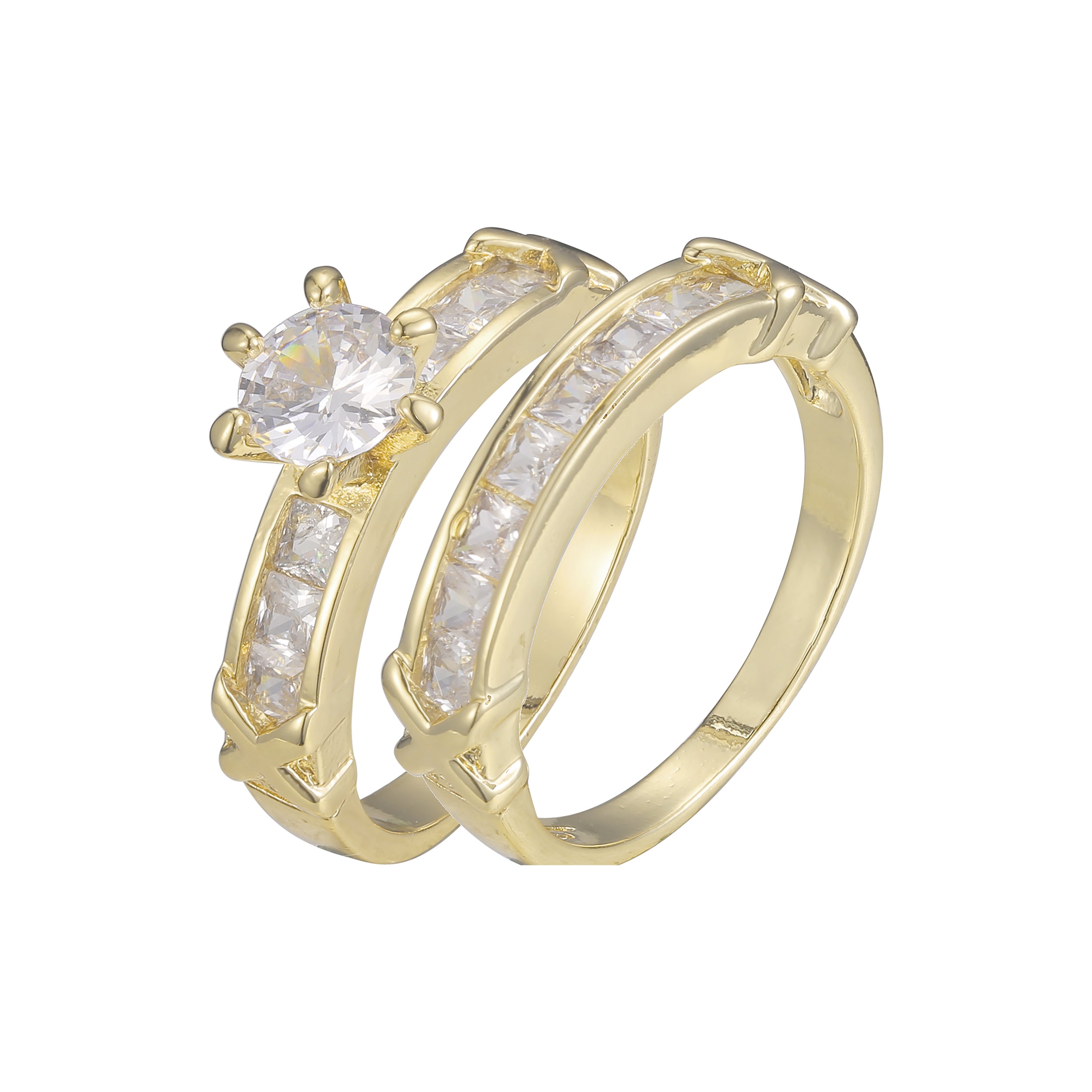 Clusterringe mit vier Steinen in den Farben 18 Karat Gold, Wei?gold, 14 Karat Gold und Ros¨¦gold