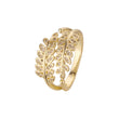 A moda deixa anéis de ouro 14K da moda