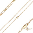 Cadenas de cable con eslabones de fantasía enchapadas en oro de 14K