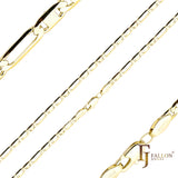 Figaro 风格混合 Mariner Figarucci 链，镀 14K 金
