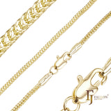 {カスタマイズ} 14K ゴールド、ローズゴールドメッキのフォックステール チェーン