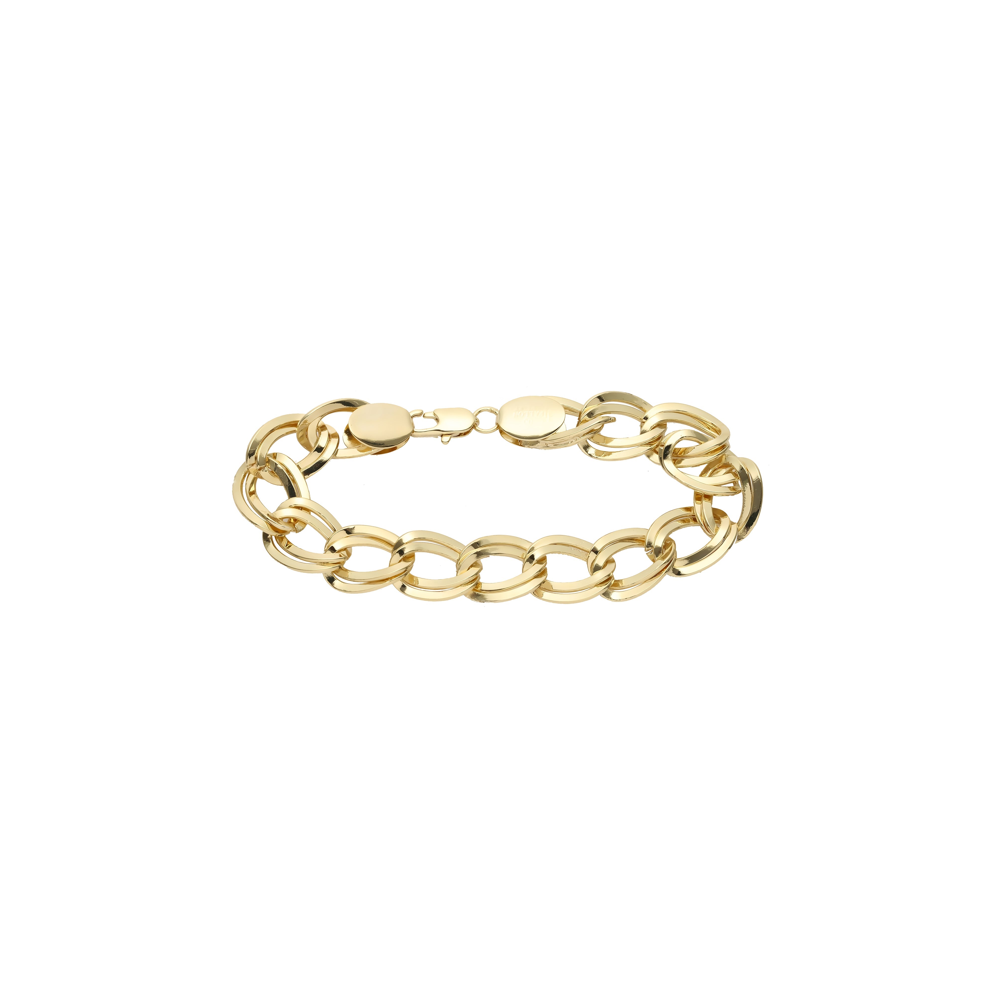 Klassische kubanische Gliederketten im Miami-Stil mit abgerundeten Flanken, plattiert mit 14 Karat Gold und Ros¨¦gold