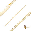 Pulseiras masculinas Mariner link banhadas a ouro 14K