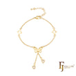 Butterfly and stars bracelets plated in 14K Gold, 18K Gold, Rose Gold, two tone colors