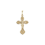 🔥 Eastern Orthodox Russian budded pendant in Rose Gold & 14K Gold plating colors