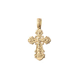 🔥 Eastern Orthodox Russian budded pendant in Rose Gold & 14K Gold plating colors