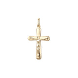 🔥 Minimalism Crucifix Rose Gold, 14K Gold Cross Pendant