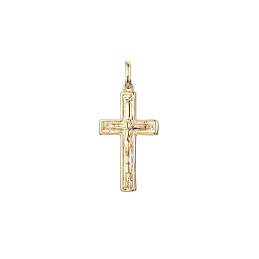 🔥 Eastern Orthodox Russian pendant in Rose Gold two tone, 14K Gold plating colors