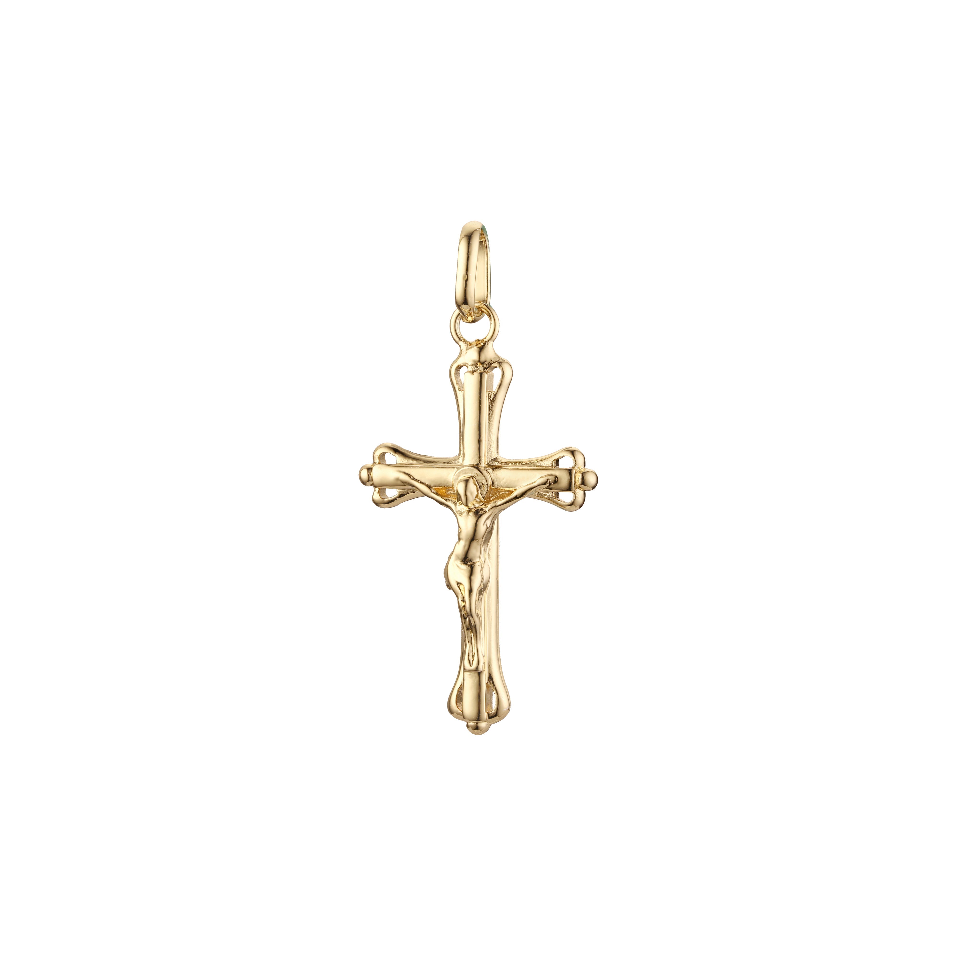 🔥 Eastern Orthodox Russian budded pendant in Rose Gold & 14K Gold plating colors