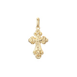 🔥 Eastern Orthodox Russian budded pendant in Rose Gold & 14K Gold plating colors