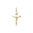 🔥 Minimalism Jesus the INRI 14K Gold Crucifix Cross Pendant