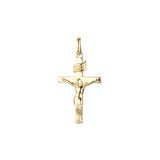 🔥 Minimalism Jesus the INRI 14K Gold Crucifix Cross Pendant