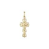 🔥 Eastern Orthodox Russian budded pendant in Rose Gold & 14K Gold plating colors