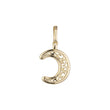 Islamic pendant of the Crescent moon in 14K Gold, Rose Gold & White Gold plating colors