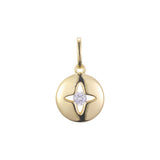 玫瑰金吊坠，14K 镀金颜色