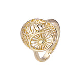 Open rings in 14K Gold, Rose Gold plating colors