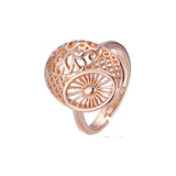 Open rings in 14K Gold, Rose Gold plating colors