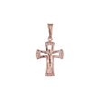 Maltese Eastern Orthodox Russian pendant in Rose Gold, 14K Gold plating colors