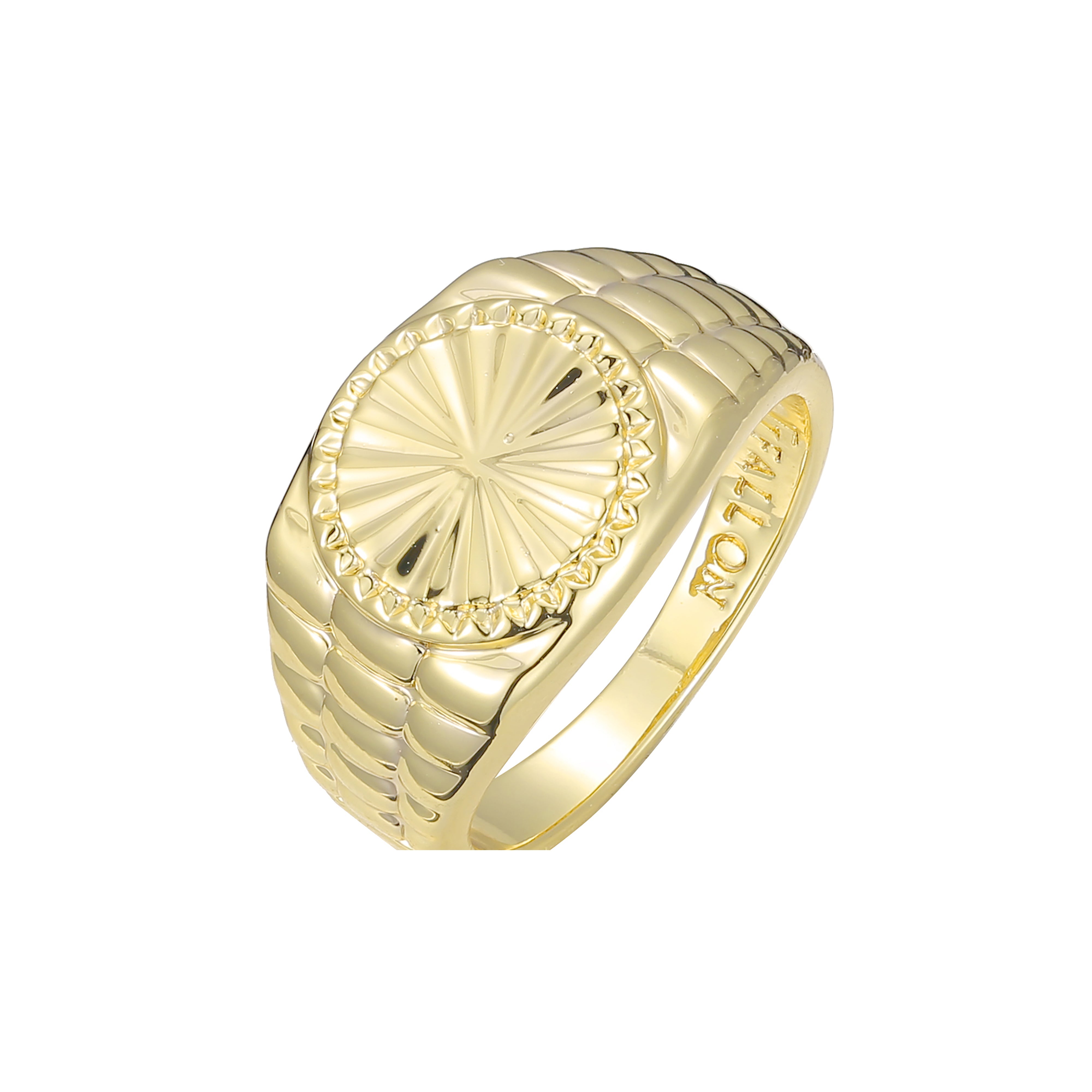 Modische Ringe aus 14-kar?tigem Gold zum 15-j?hrigen Jubil?um