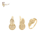 14-karätiges Gold-Set mit Ringen