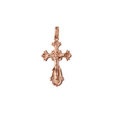 🔥 Maltese Eastern Orthodox Russian pendant in Rose Gold two tone, 14K Gold plating colors