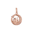 Islamic temple Pendant in Rose Gold two tone, 14K Gold plating colors