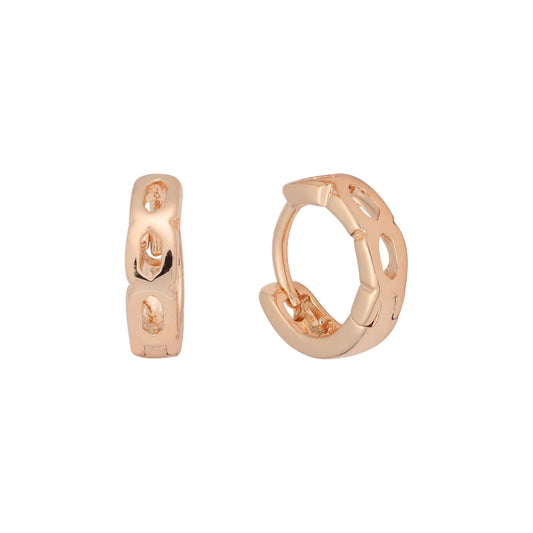 Rose Gold huggie earrings
